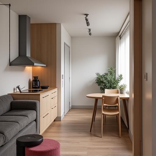 Apartamento inteligente compacto